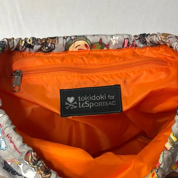 LeSportsac Tokidoki Collaboration Rucksack Colorful Character Print Backpack - Picture 8 of 16